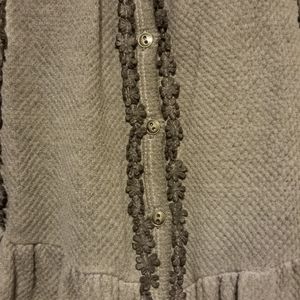 POL off the shoulder gray top